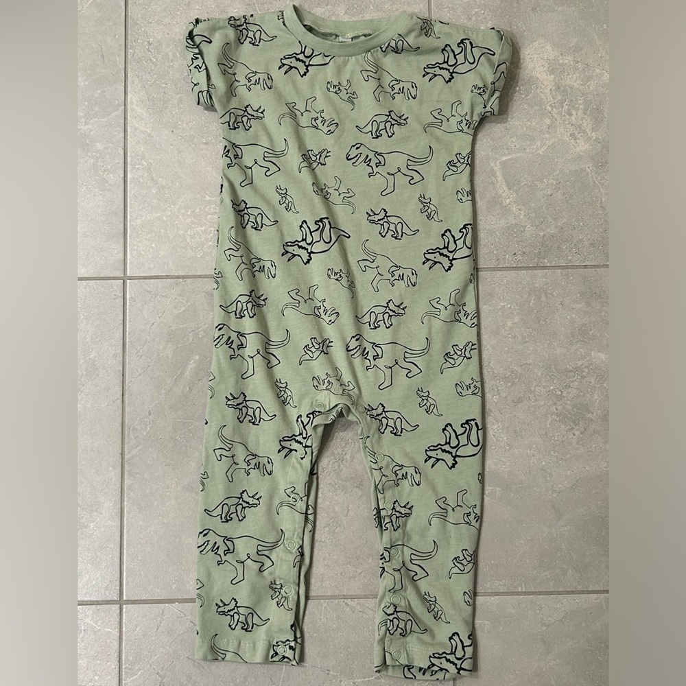 EUC Okie Dokie Baby Boys Short Sleeve Jumpsuit
